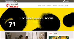 Desktop Screenshot of news.cinecitta.com